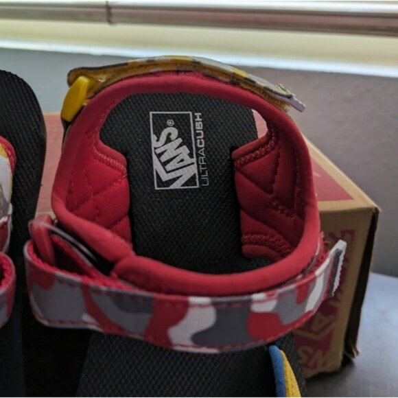 Vans Shoes Toddler 3K New Tri-Lock Primary Camo Sandals VNOA54FJ9GB1 112025 - Picture 10 of 11